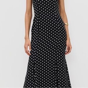 Polka dot maxi dress